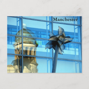 Reflections of Manchester Postcard