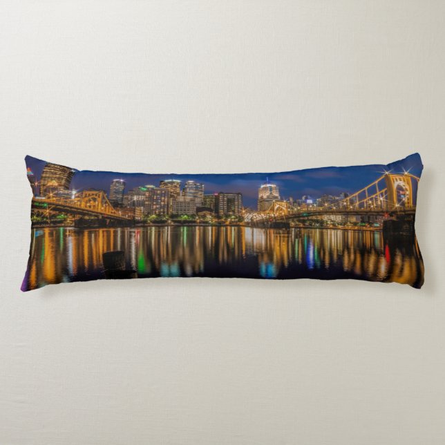 Reflections of Pittsburgh Body Pillow (Front)