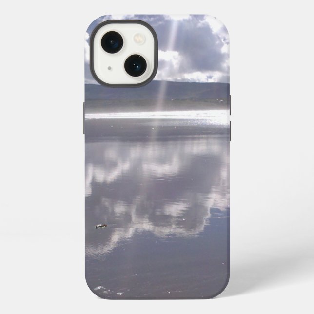 Reflections on Irish Beach iPhone Case (Back)