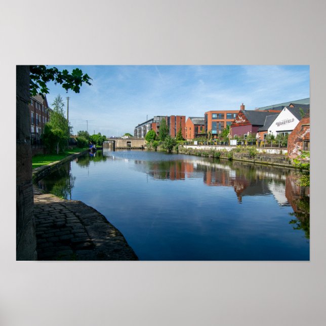 Reflections on the Canal, Wakefield Poster (Front)
