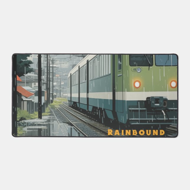 Reflections on the Rail Desk Mat (Front)