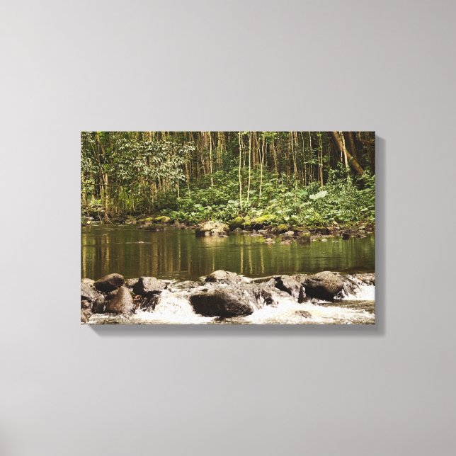 Reflections on the Water Canvas Print (Front)