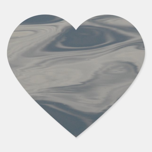 Reflections on Water Heart Sticker (Front)