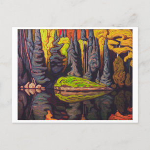 Reflections, Sand Lake, Algoma   Lawren Harris   Postcard