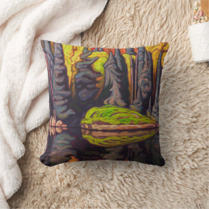 Reflections, Sand Lake, Algoma Lawren Harris Throw Pillow