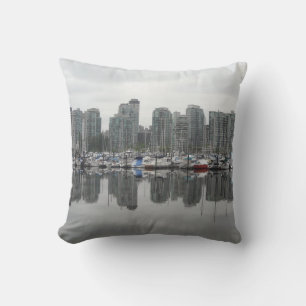 Reflections - Vancouver B.C. Throw Pillow