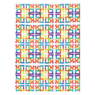 Reflective Ahava Jewish Love Art Tablecloth