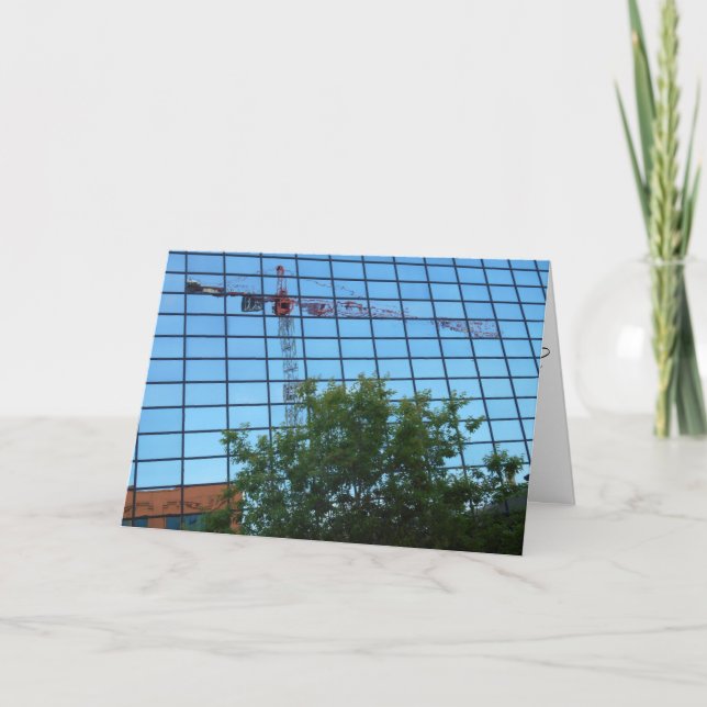 "Reflective Construction" Get Well Card (Front)