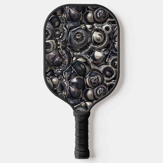 Reflective Contours Pattern Pickleball Paddle (Front)