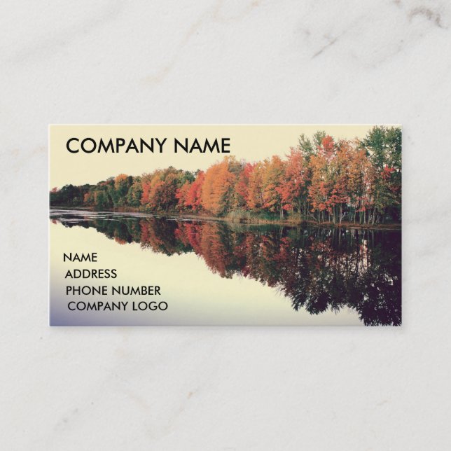 Reflective Lake Business Cards (Front)