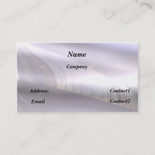 reflective metal effect business card