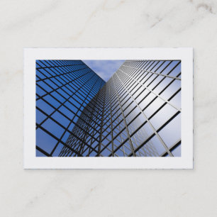 Reflective Office Block (Bordered) Business Card