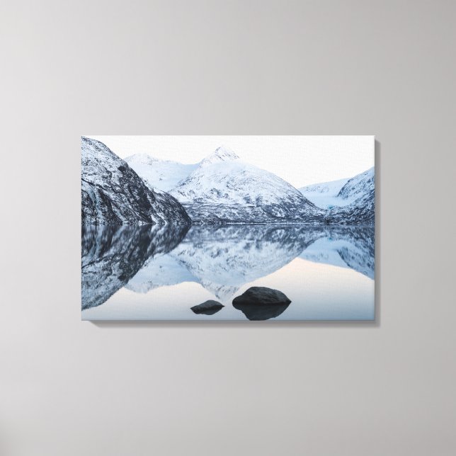 Reflective Portage Lake Canvas Print (Front)