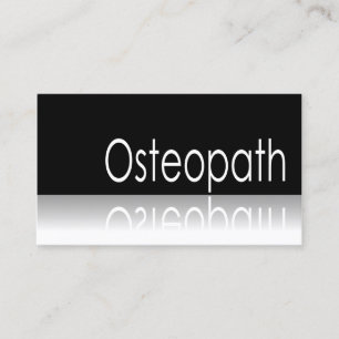 Reflective Text - Osteopath - Business Card