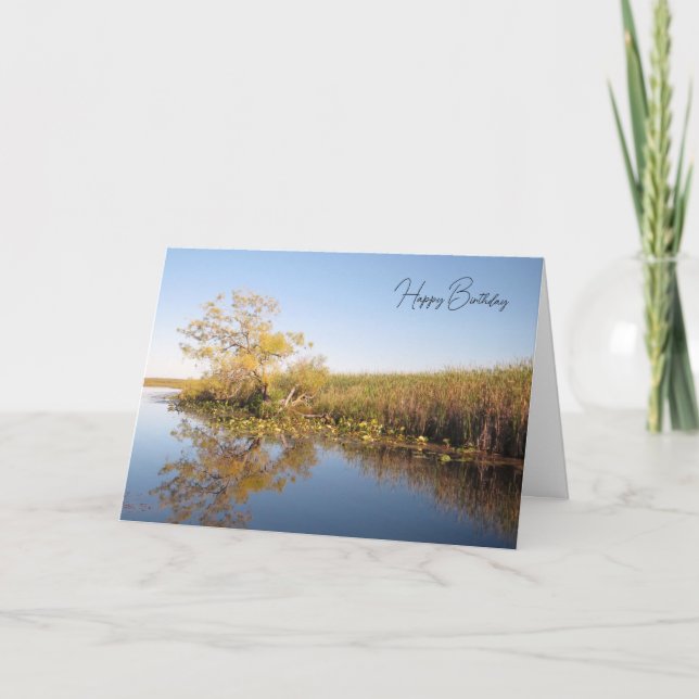 Reflective Waters - Birthday Card (Front)