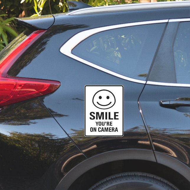 Reflective "You Are On Camera" Warning Sign (Car Side)