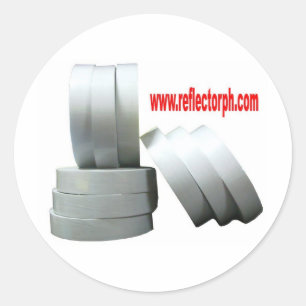 Reflector Reflective Grey Tape Reflectors Classic Round Sticker
