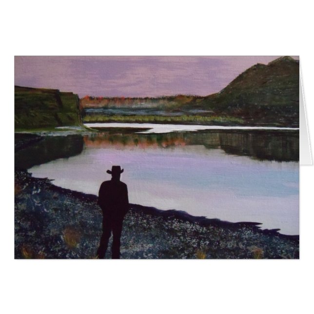 Reflet à la rivière Missouri (Fort Benton, Mt. (Devant Horizontal)