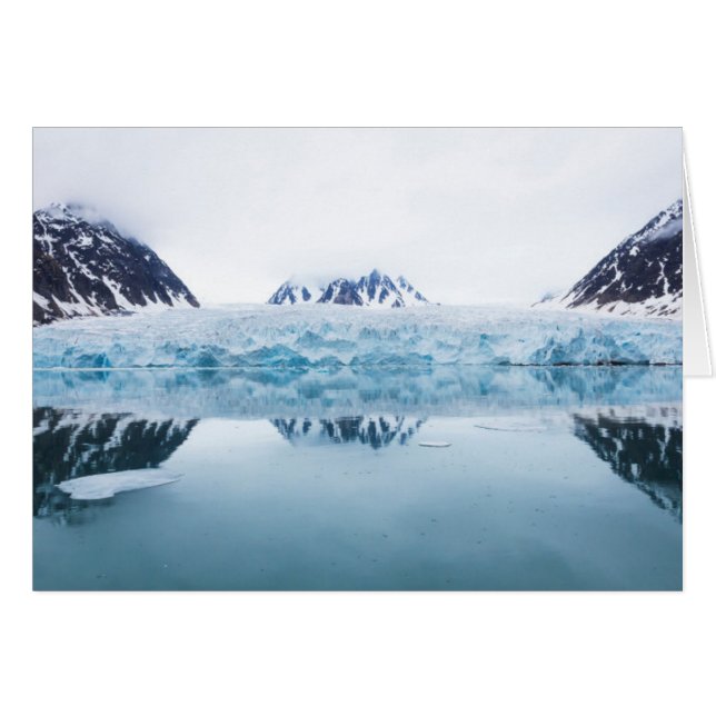 Reflets de glacier, Norvège (Devant horizontal)