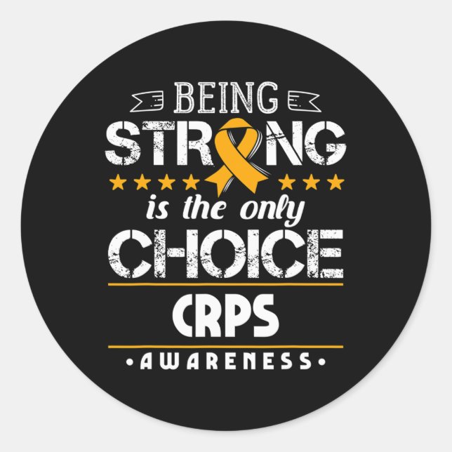 Reflex Sympathetic Dystrophy Awareness - Rsd Survi Classic Round Sticker (Front)