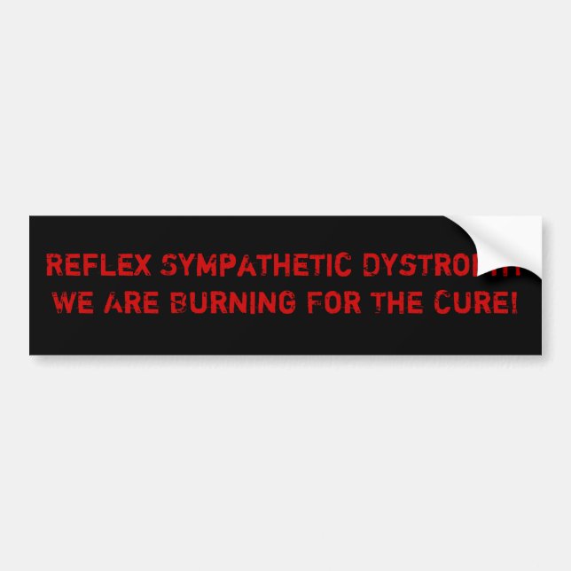 Reflex Sympathetic Dystrophy Bumper Sticker (Front)