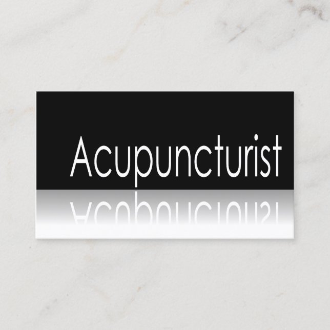 Réflexe - Acupuncturiste - Carte de visite (Devant)