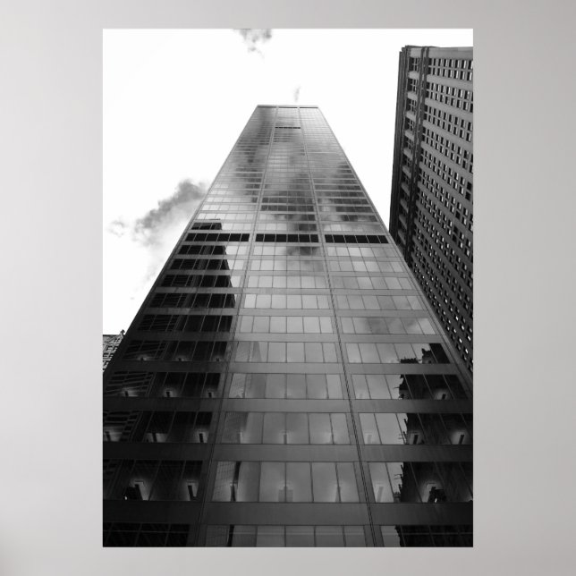 Réflexion du gratte-ciel de New York - Impression  (Devant)