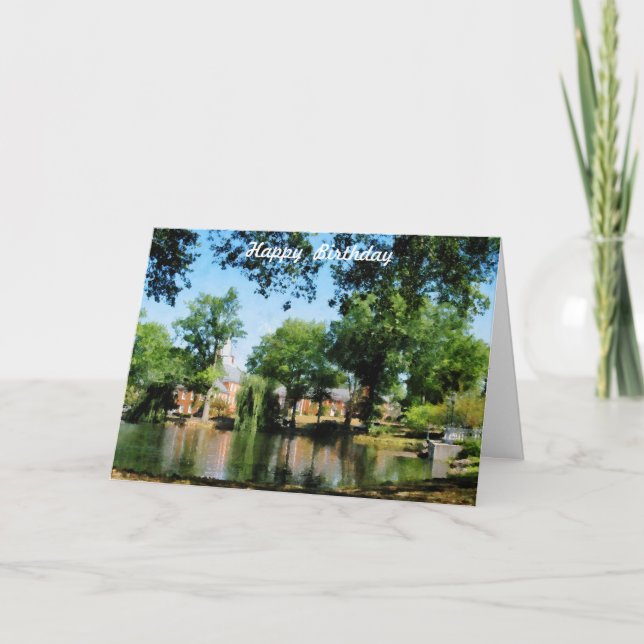 Réflexions - Carte d'anniversaire (Devant)