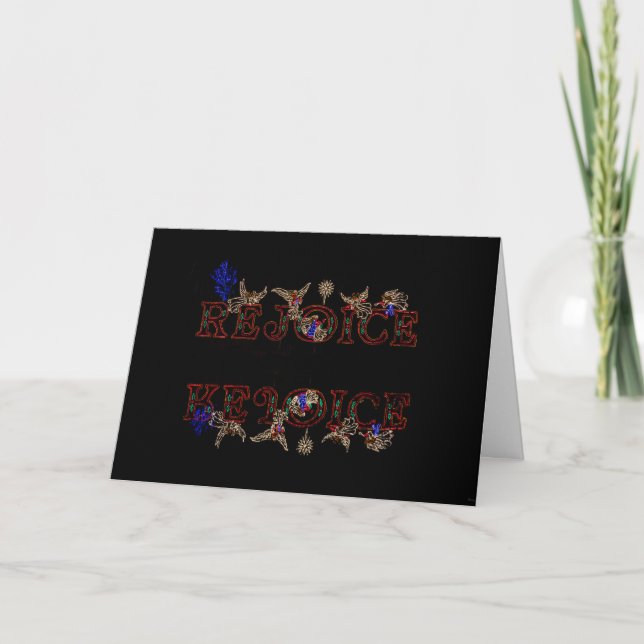 Réflexions de joie Carte de Noël (Devant)
