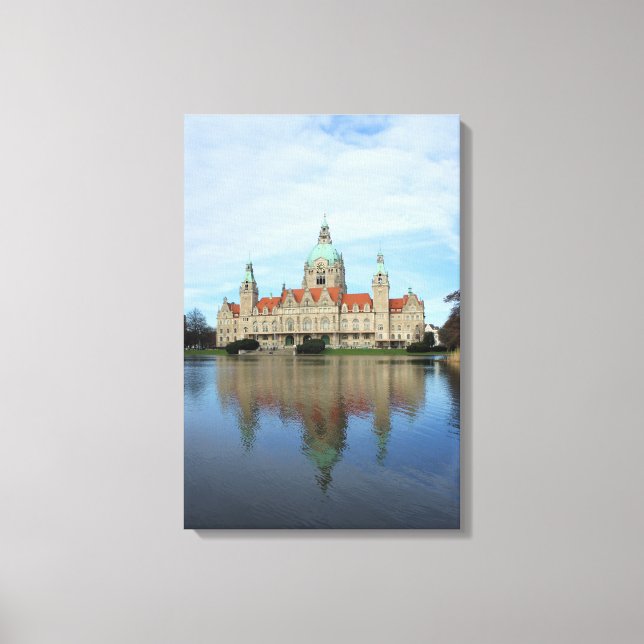 Réflexions en Hanovre, Allemagne Toile emboutie (Recto)