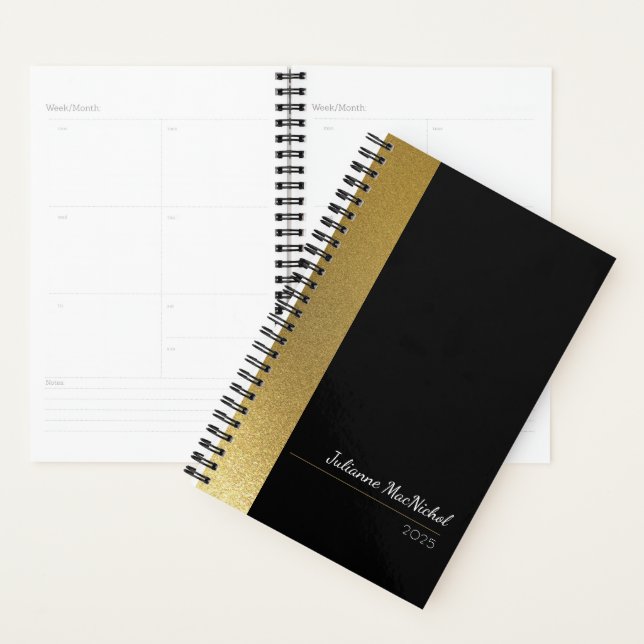 Réflexions Gold Personnalisé Planner Personnalisé (Devant avec enveloppe)