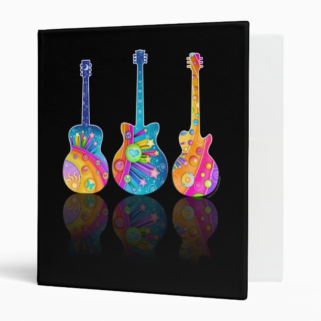 RÉFLEXIONS GUITAR CLASSEUR personnalisable (Devant/intérieur)
