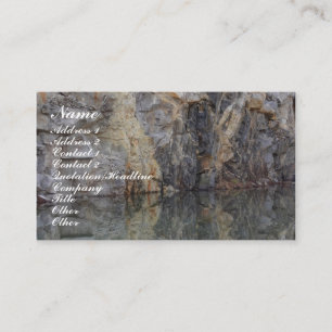 Réflexions sur le mur de la carrière de rock Carte