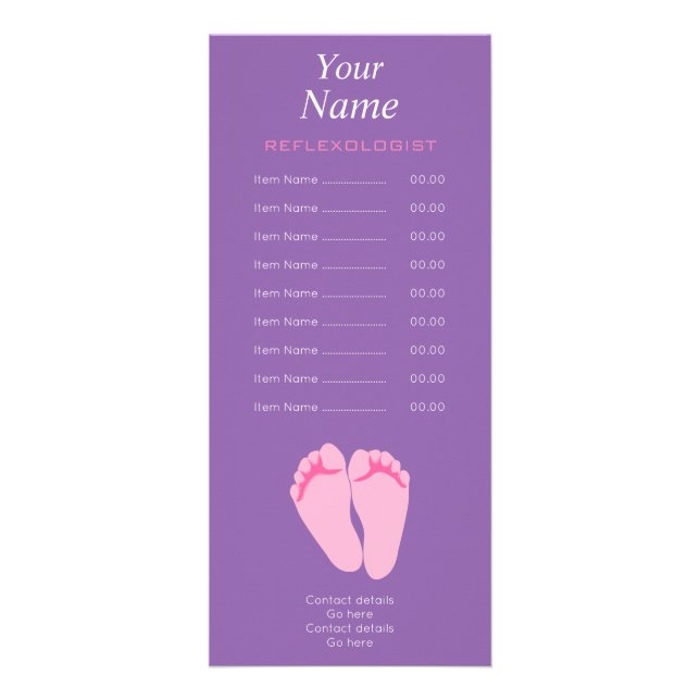 Reflexologist Rack Card (Front)