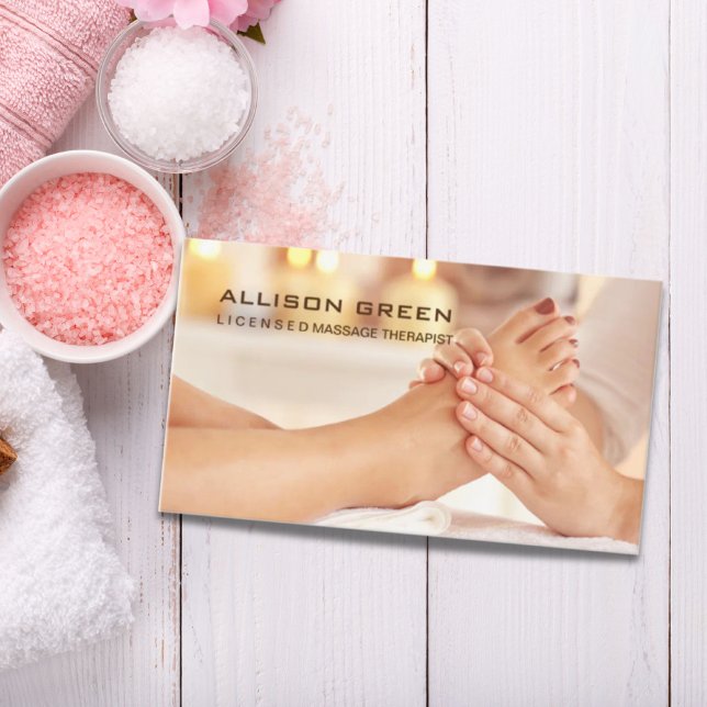 Reflexology Acupressure Foot Massage therapist Business Card (Creator Uploaded)