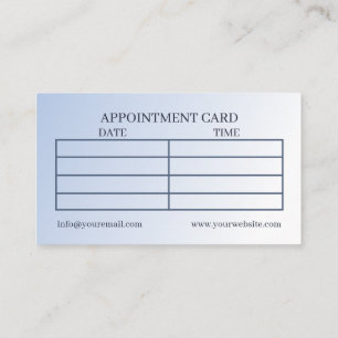 Reflexology Blue Lotus Flower Moon Multi Appointment Card