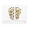 Reflexology business card postcard