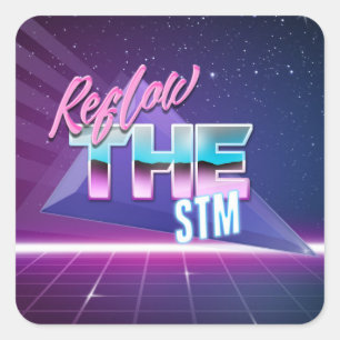 Reflow the STM sticker