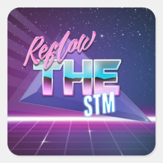 Reflow the STM sticker