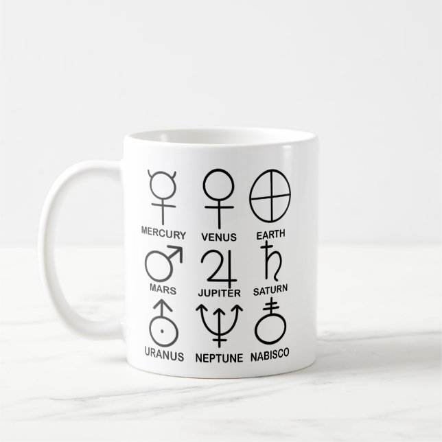 Refonte de Pluto - 9 planètes Mug (Gauche)
