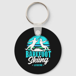 Refoot Skiing Legend Retro Style Water Sport Skier Keychain