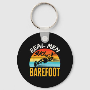 Refoot Water Skiing Skier Funny Real Men Ski Refoo Keychain
