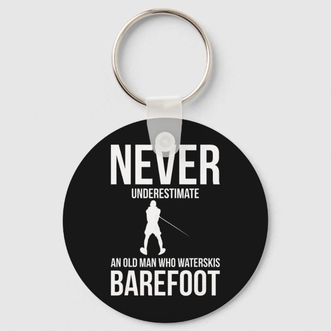 Refoot Water Skiing Water Skis  Keychain (Front)