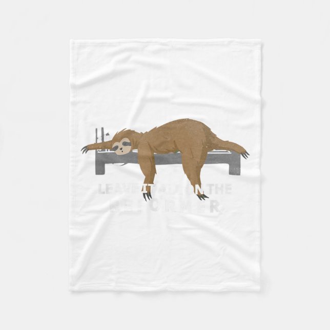 Reformer Lates Sloth Lates  Fleece Blanket (Front)