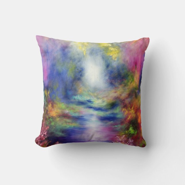 Refraction 1988 throw pillow (Front)