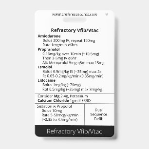 Refractory Vfib/Vtac and Hs&Ts Badge