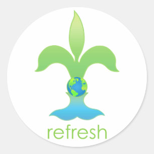 Refresh Classic Round Sticker