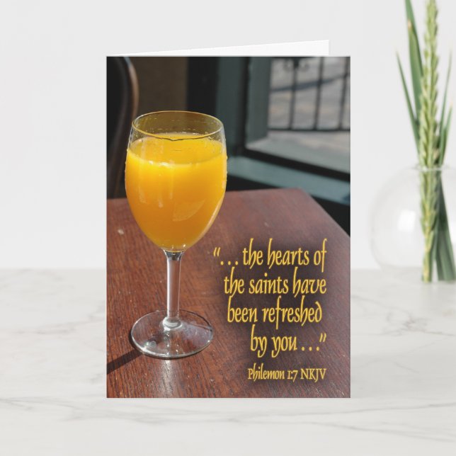 Refresh Thank You Greeting Card (Front)