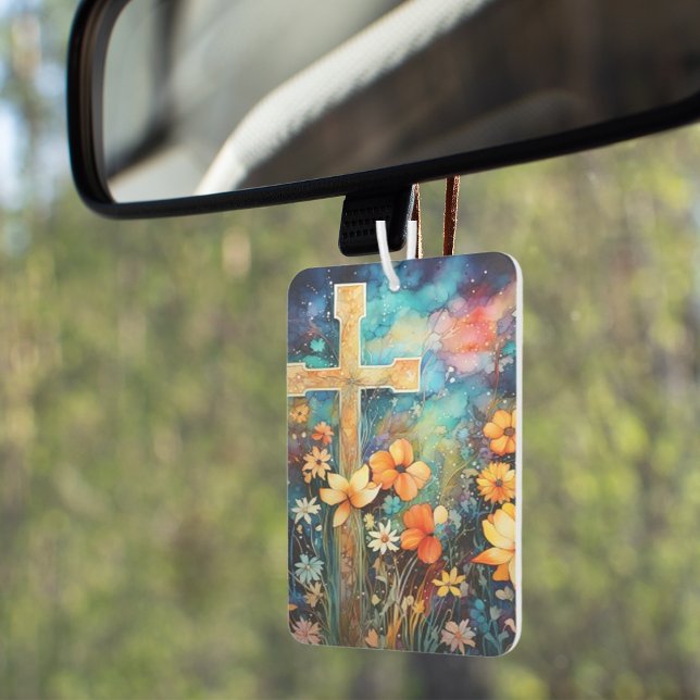 Refresh Your Space with Faith: Christian Cross Air Freshener (Creator Uploaded)