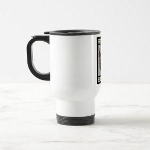 Refreshing colourful and cool birds flying travel mug